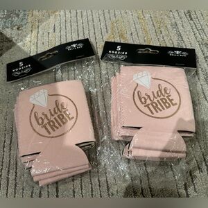 Bride Tribe Pink Koozies Set